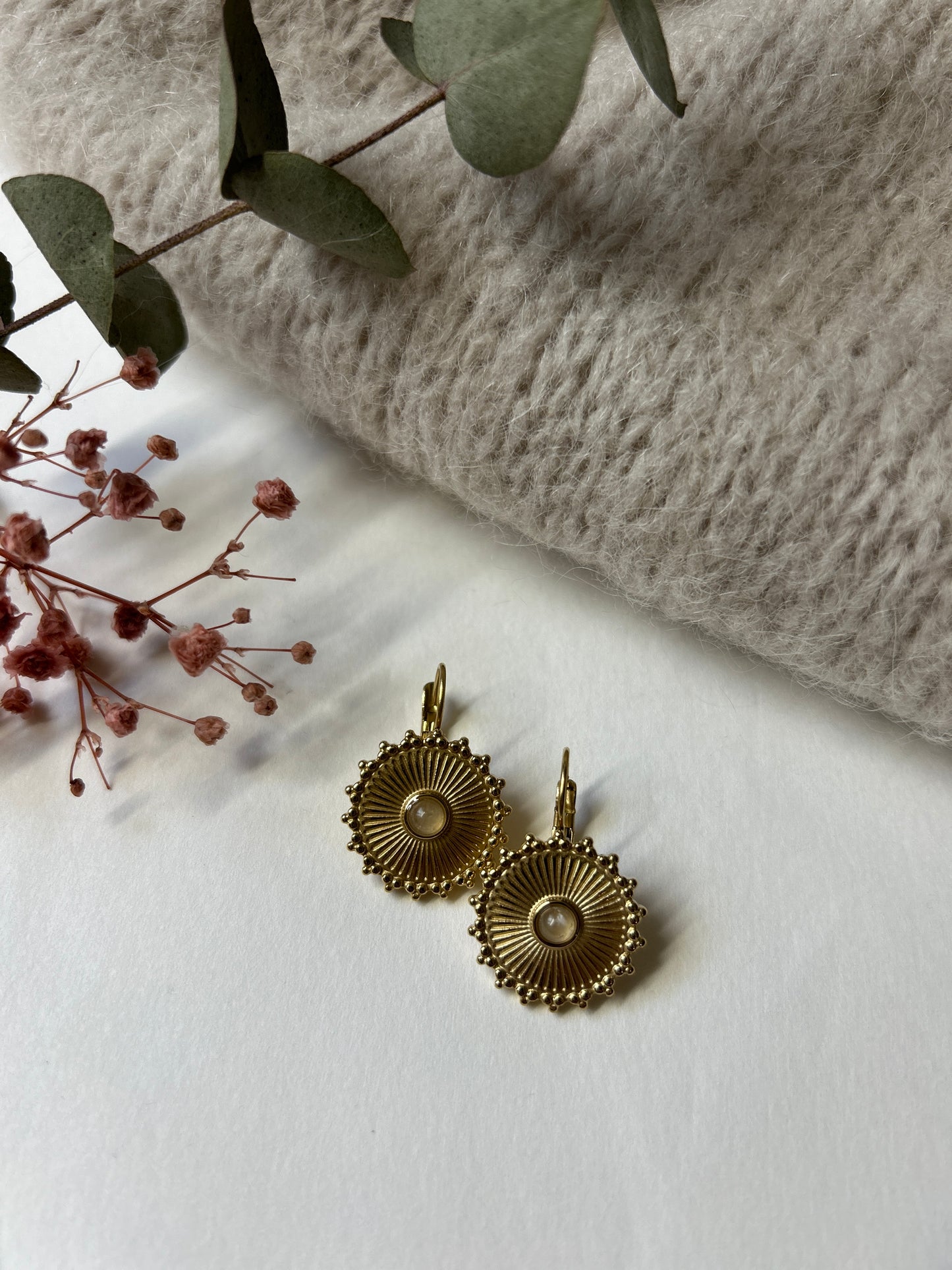 Boucle d'Oreille Rosa - Maison Gaïa M - Boucle d'oreille