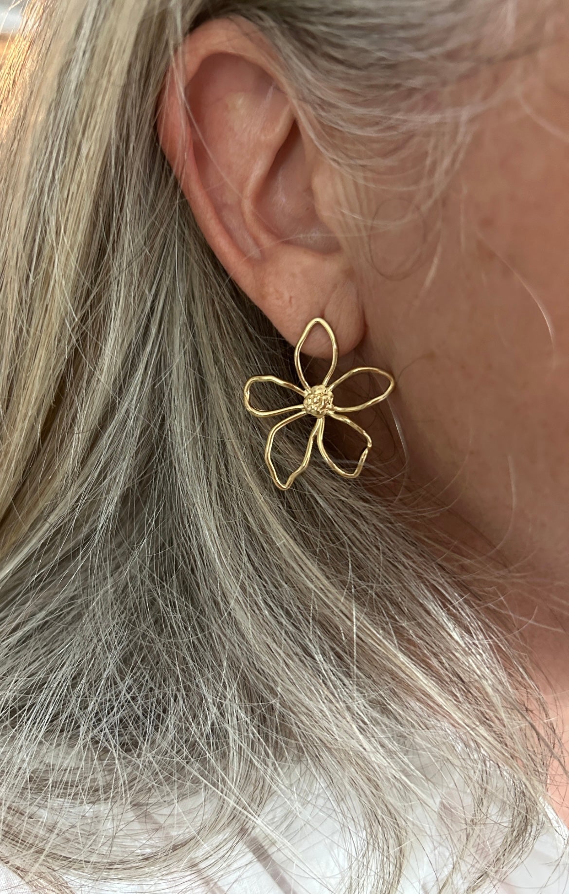 Boucle d'Oreille Flower - Maison Gaïa M - Boucle d'oreille